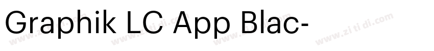 Graphik LC App Blac字体转换